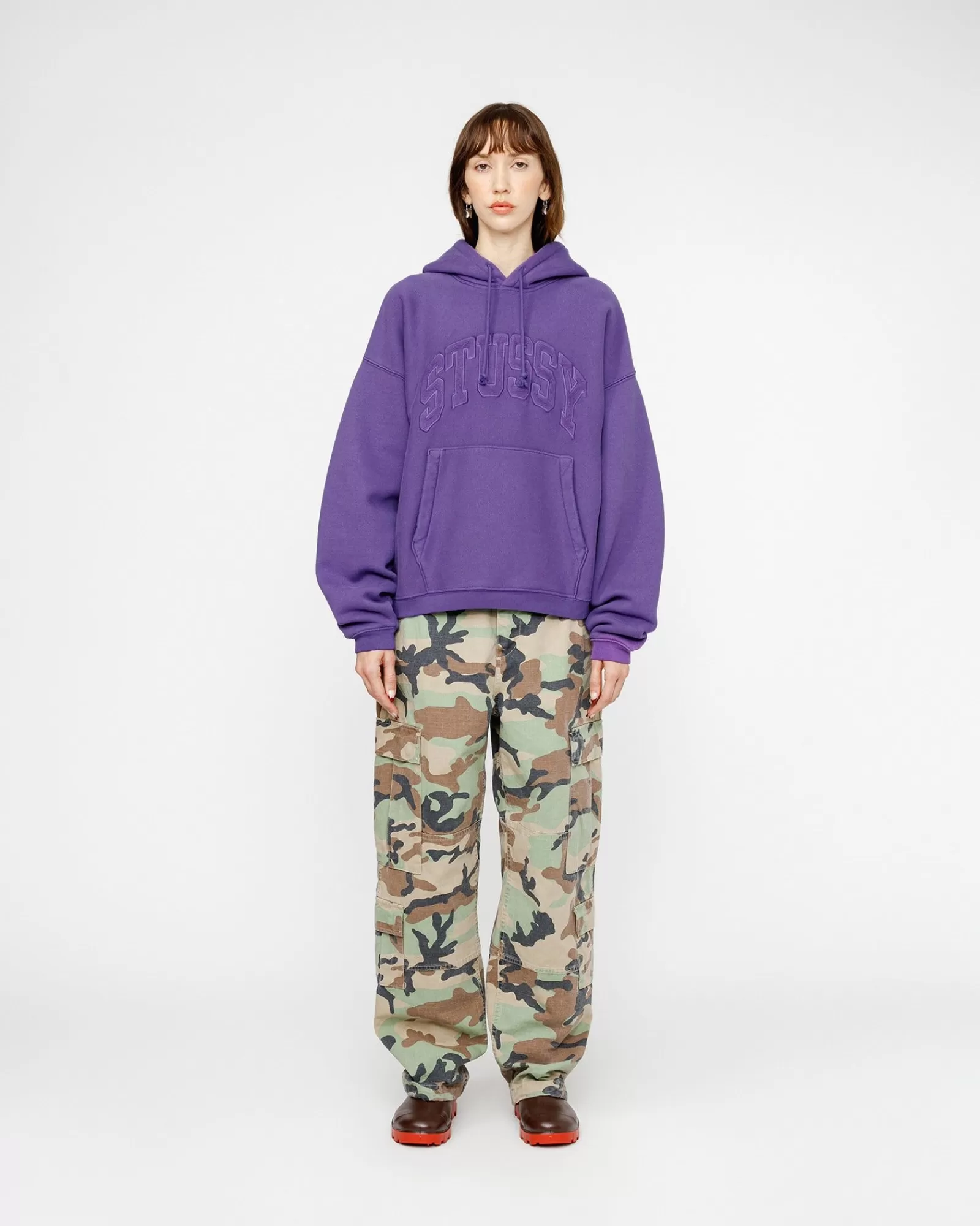 Stüssy Embroidered Relaxed Hoodie Cheap