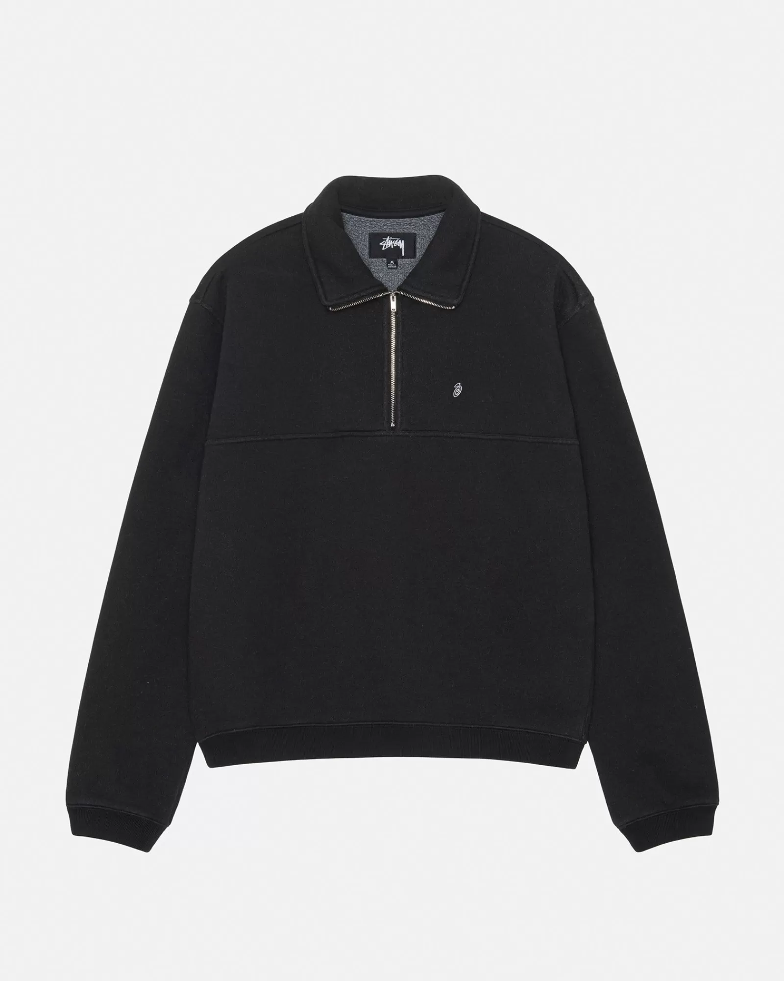 Stüssy Half Zip Mock Neck Sweatshirt Cheap