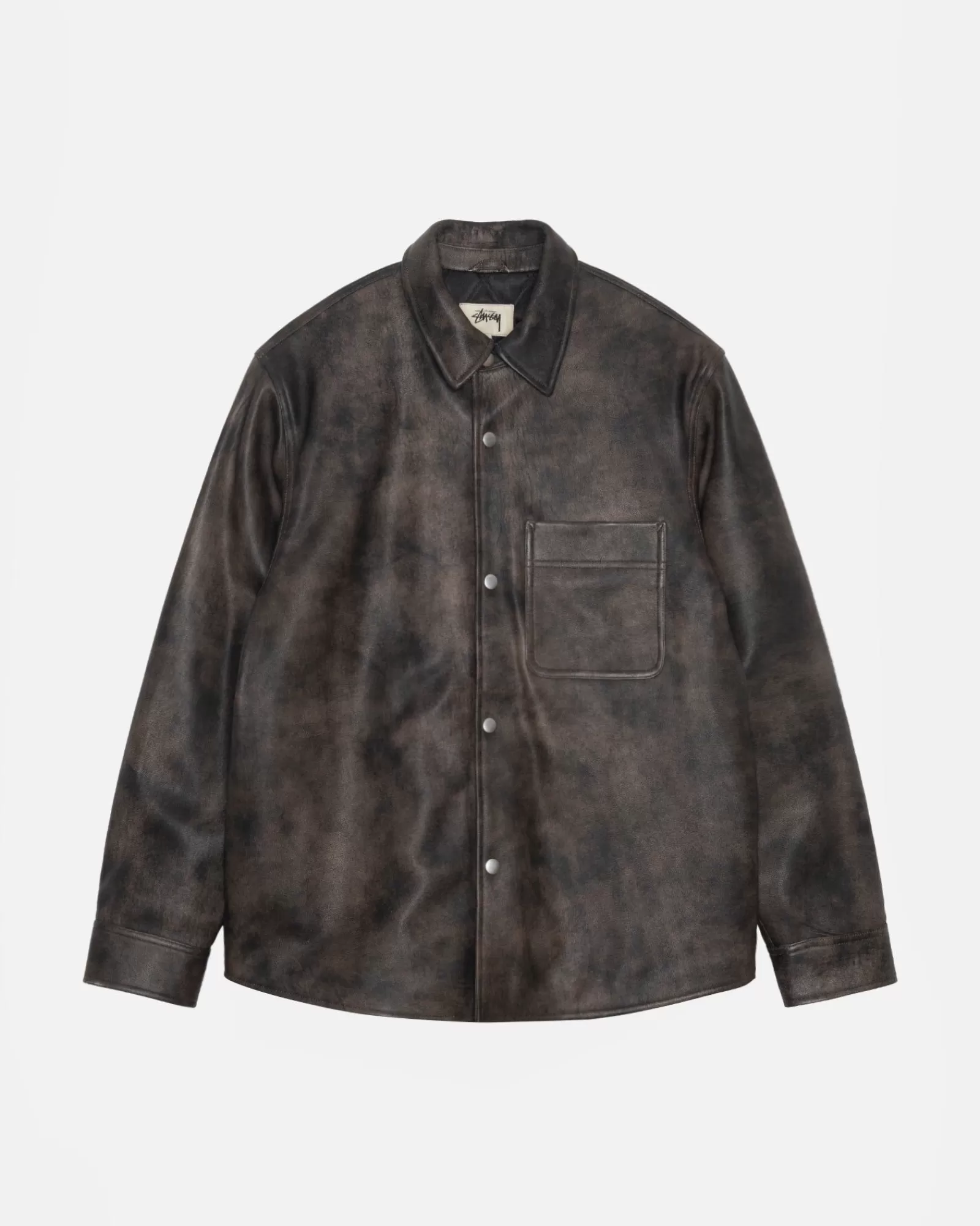 Stüssy Leather Overshirt Hot