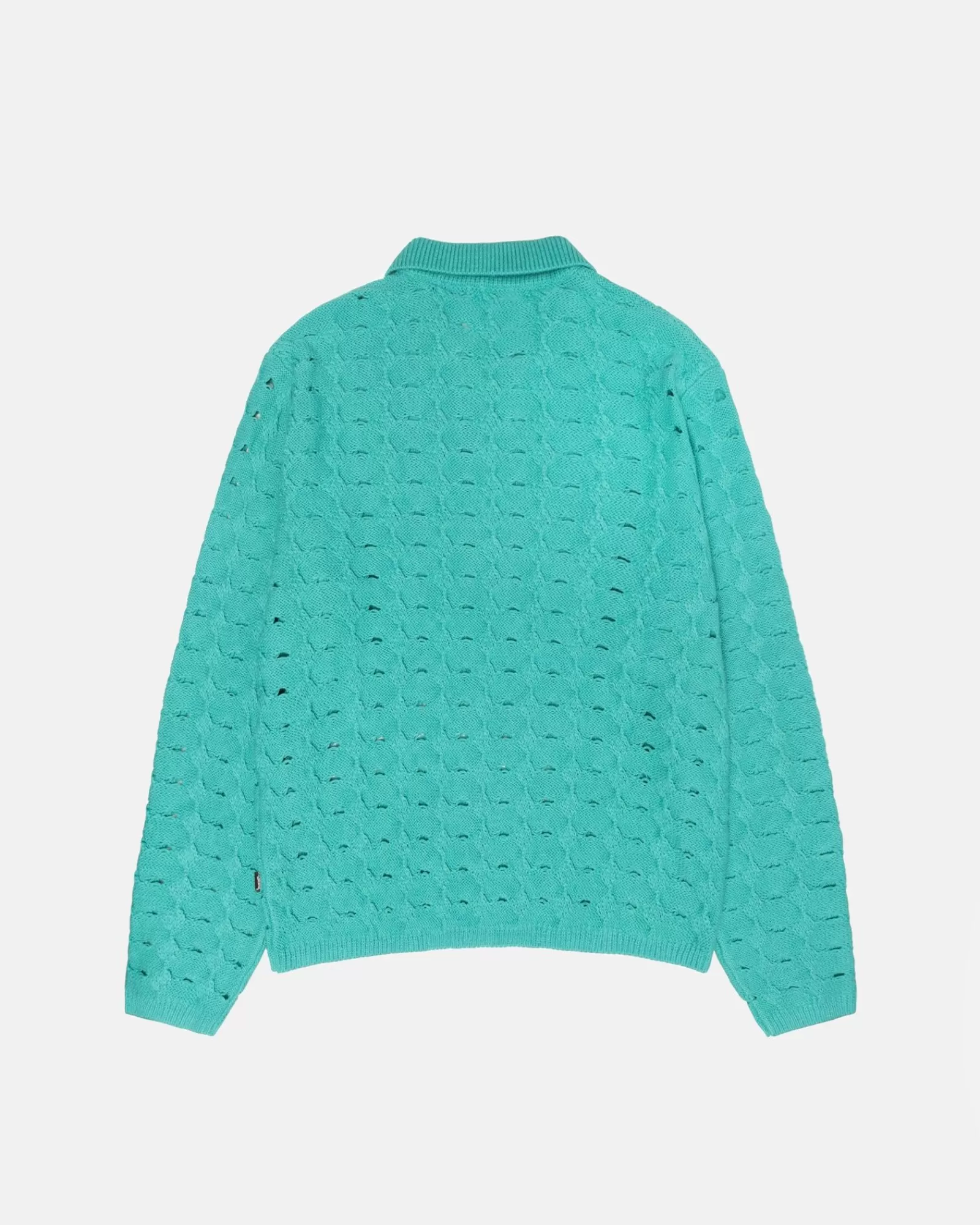 Stüssy Open Knit Collared Sweater Best
