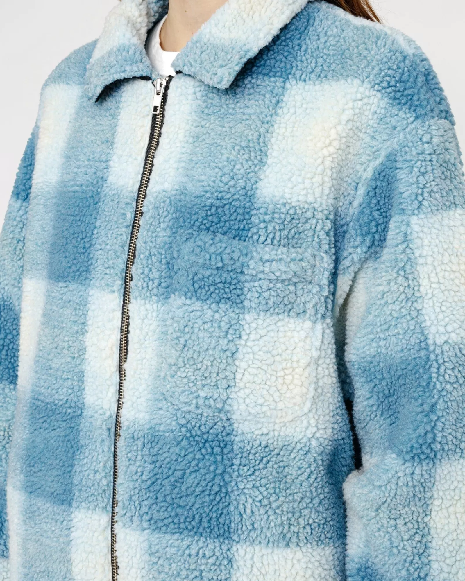 Stüssy Zip Sherpa Shadow Plaid New