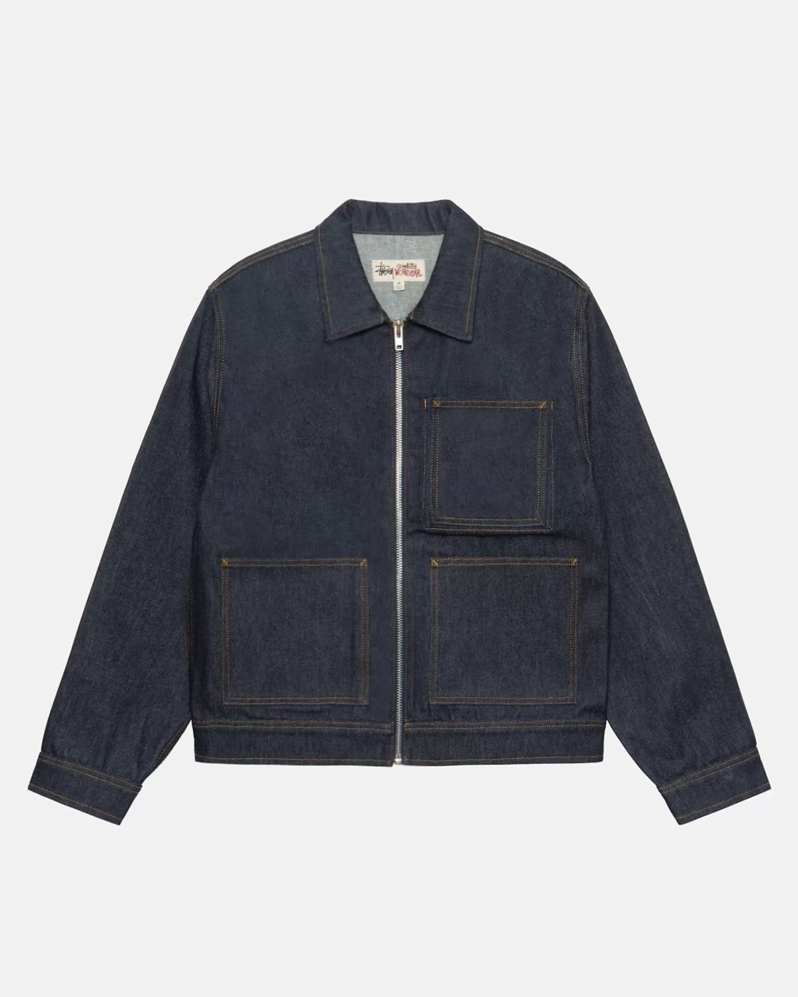 Stüssy Zip Work Jacket Denim Cheap