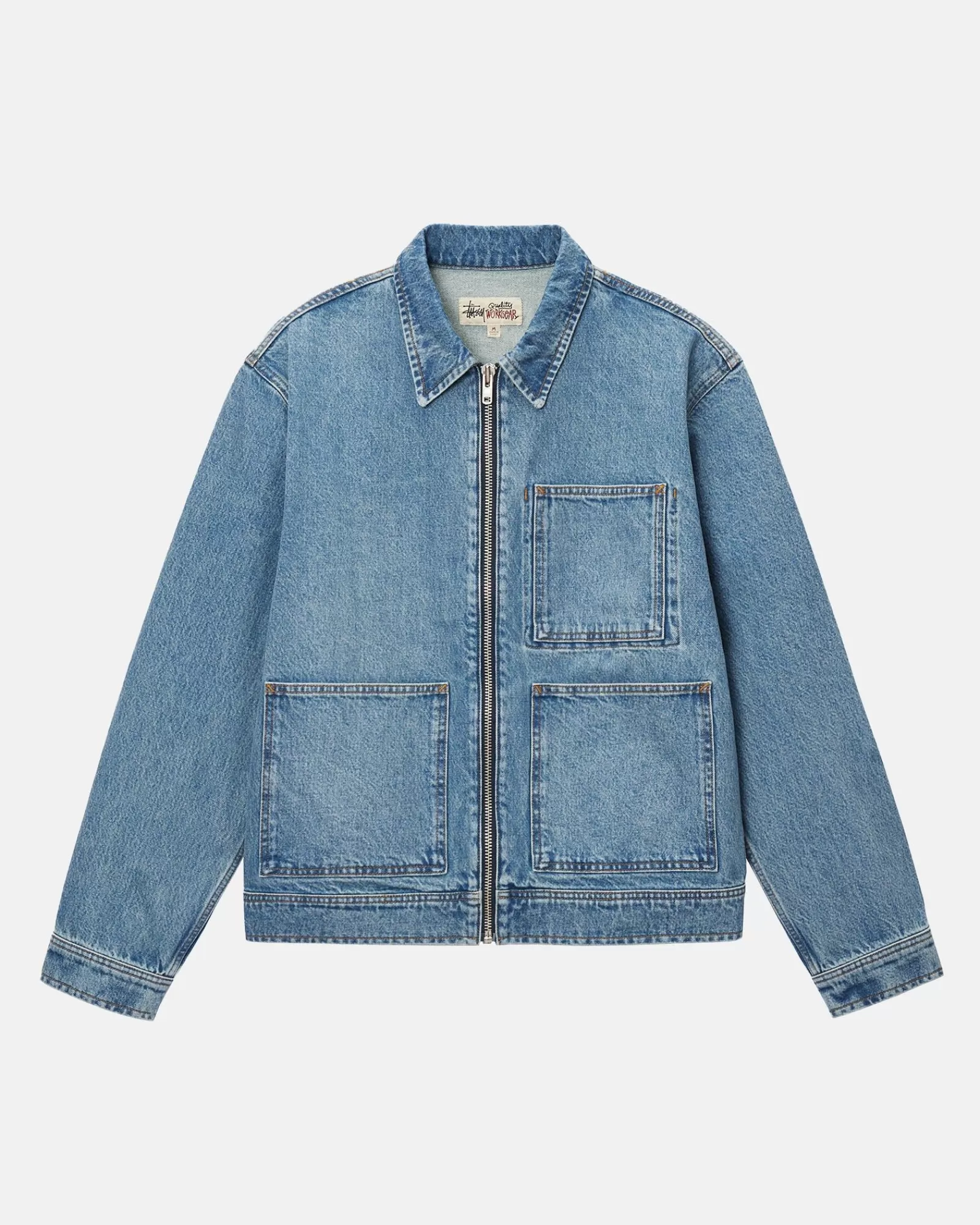 Stüssy Zip Work Jacket Denim Outlet